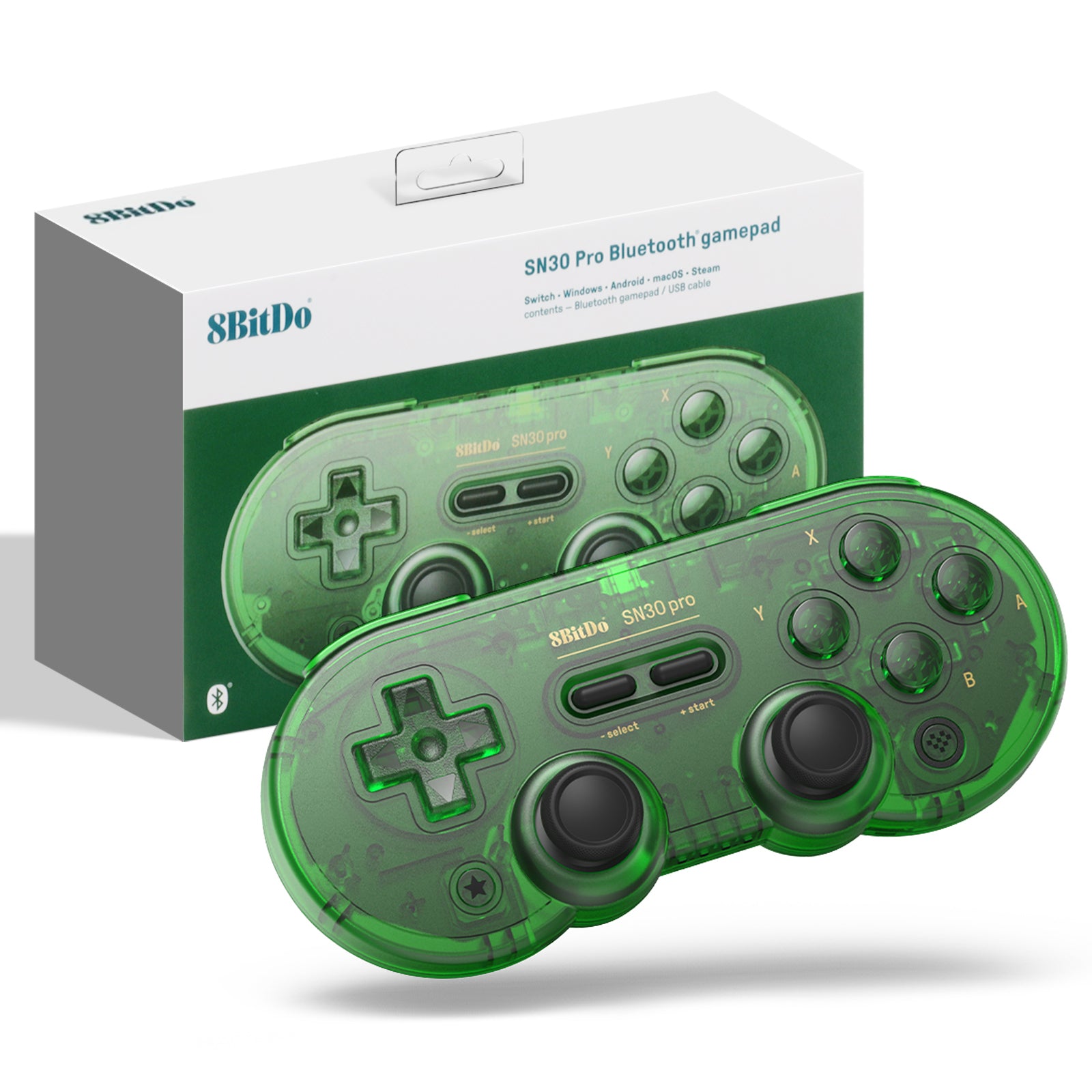 8Bitdo Sn30 Pro Bluetooth Controller for Switch, PC, Android, Steam Deck  Classic